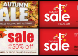 Autumn sale banner